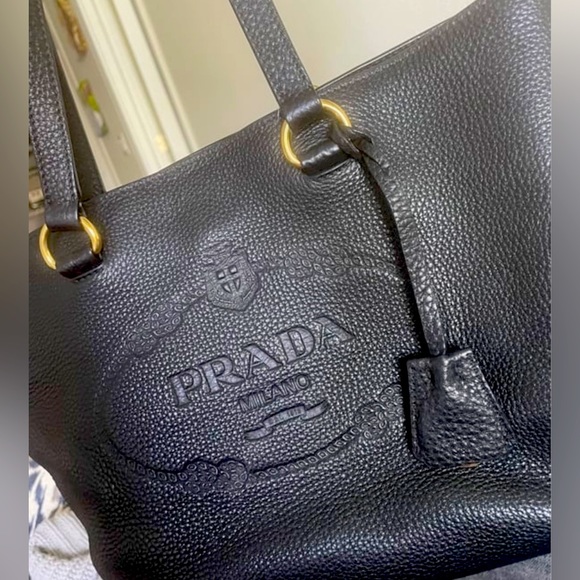 Prada Black Tote with Gold Details - Picture 7 of 13